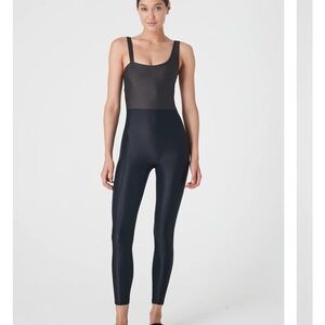 Sleek Black Scoop-Neck Jumpsuit